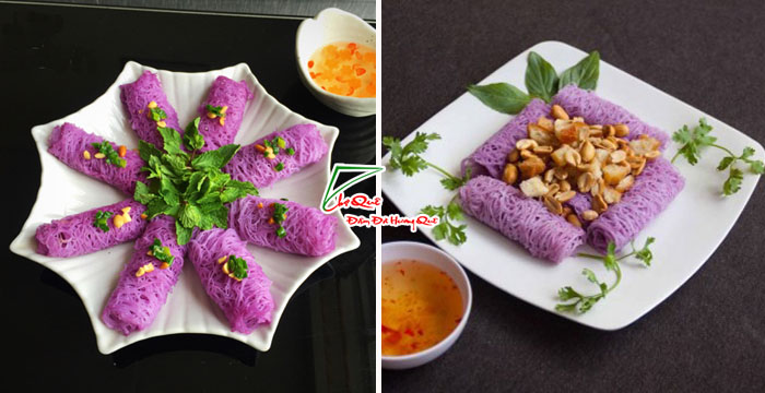 Bánh hỏi lá cẩm chay